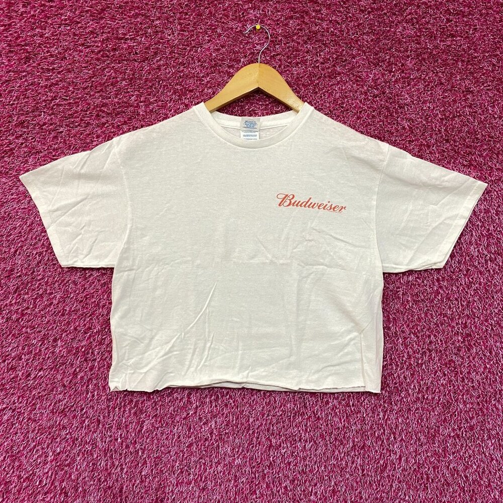 World Renowned Budweiser King Of Beers Crop Top Promo T-Shirt Medium - Picture 3 of 5